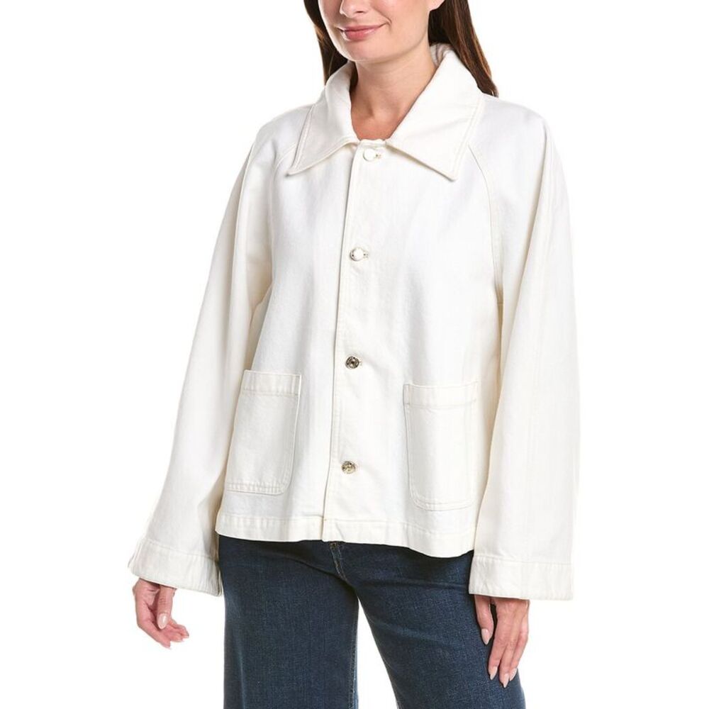 Frame Denim Womens The Swing Jacket, White